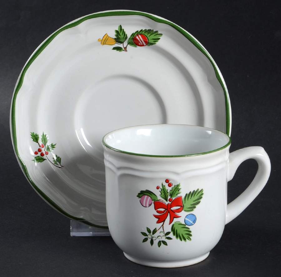 Tradition Flat Cup & Saucer Set by Yamaka-1