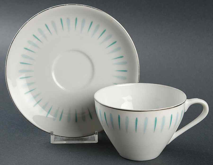 Malilbu Flat Cup & Saucer Set by Yamaka-1