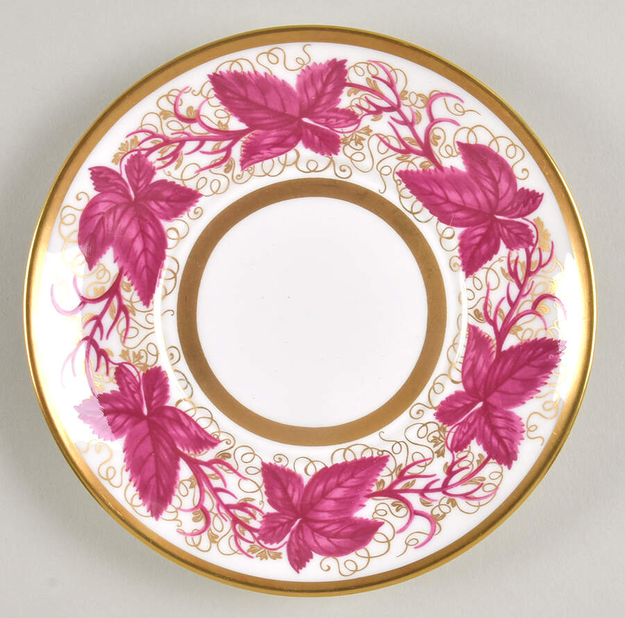 Hampton Court Burgundy Saucer by William Yeoward-1