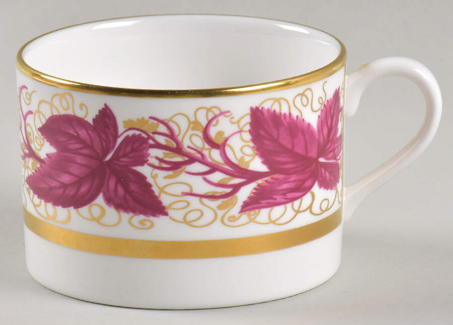 Hampton Court Burgundy Flat Cup by William Yeoward-1