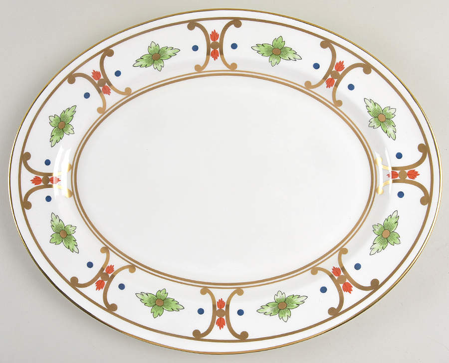 Giralda 16" Oval Serving Platter by William Yeoward-1