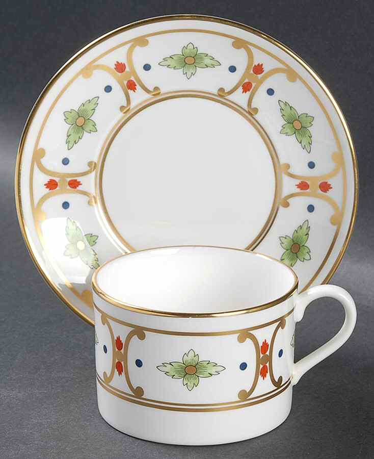 Giralda Flat Cup & Saucer Set by William Yeoward-1