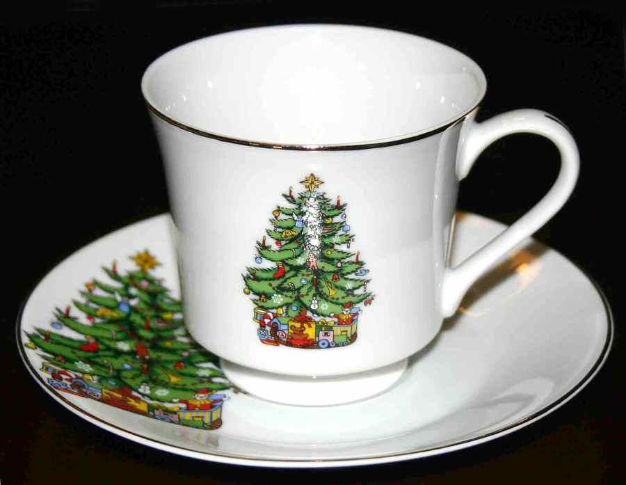 YAN4 Footed Cup & Saucer Set by Royal Ann-1
