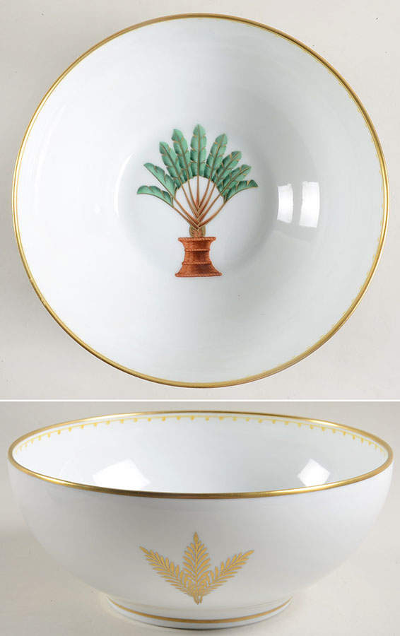 Palm 9" Salad Serving Bowl by William Yeoward-1