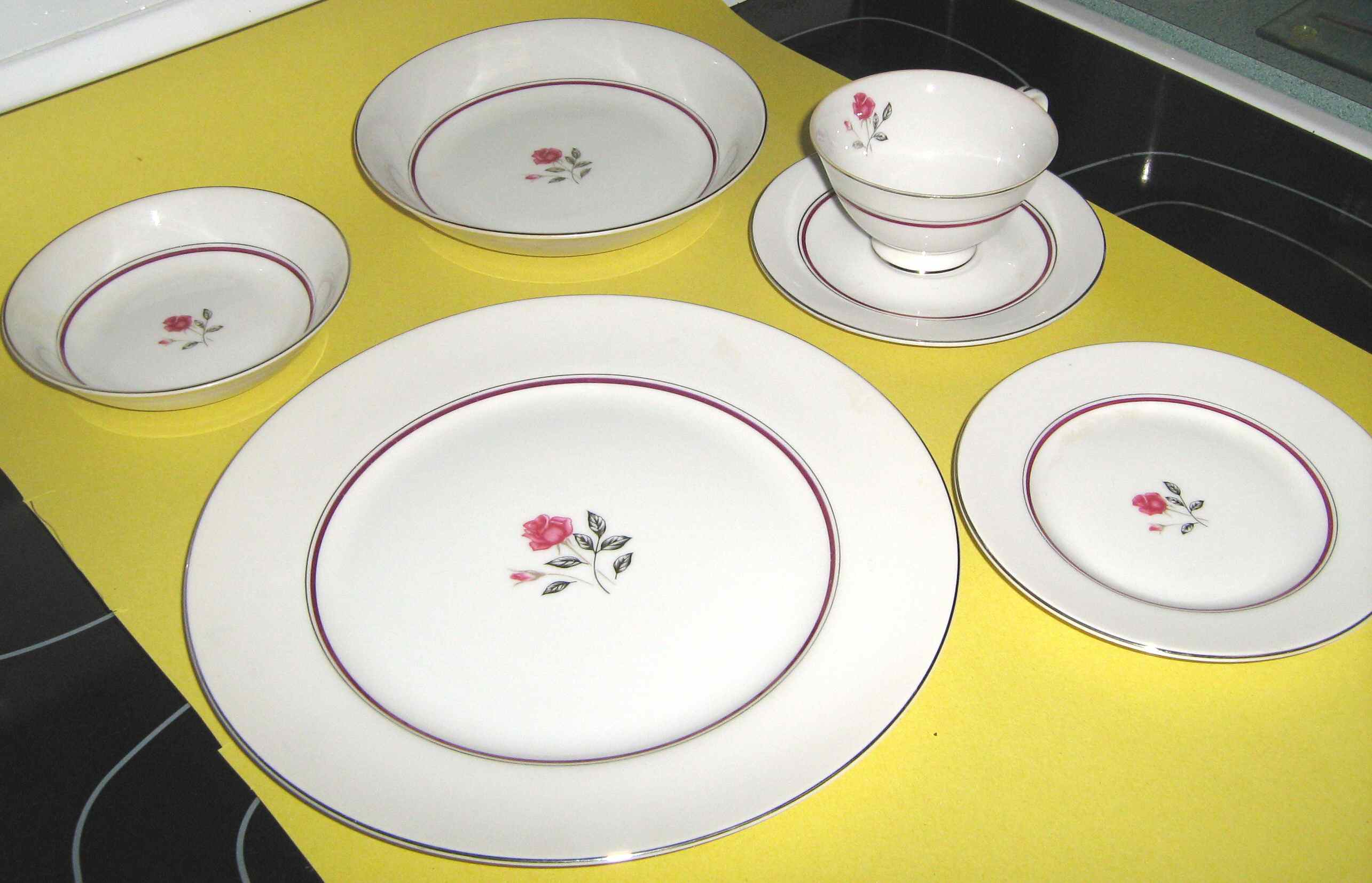 Wedding Rose Salad Plate by Yamaka-1