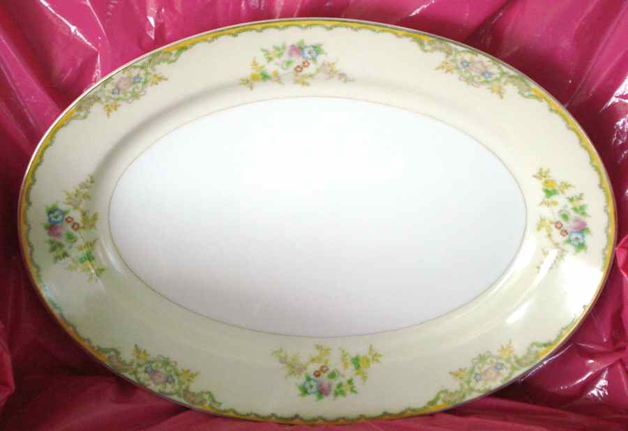 YRK5 14" Oval Serving Platter by York (Japan)-1