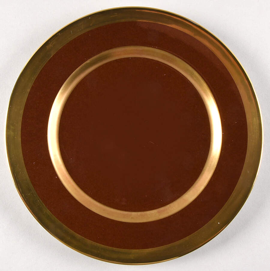 Avington Chocolate Salad/Dessert Plate by William Yeoward-1