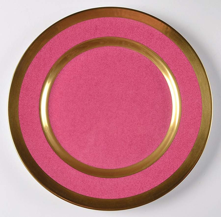 Avington Magenta Salad/Dessert Plate by William Yeoward-1