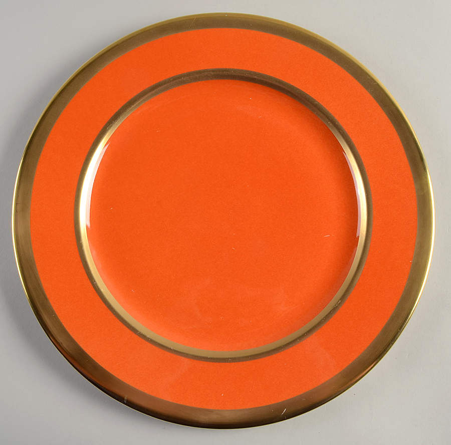 Avington Orange Service Plate (Charger) by William Yeoward-1