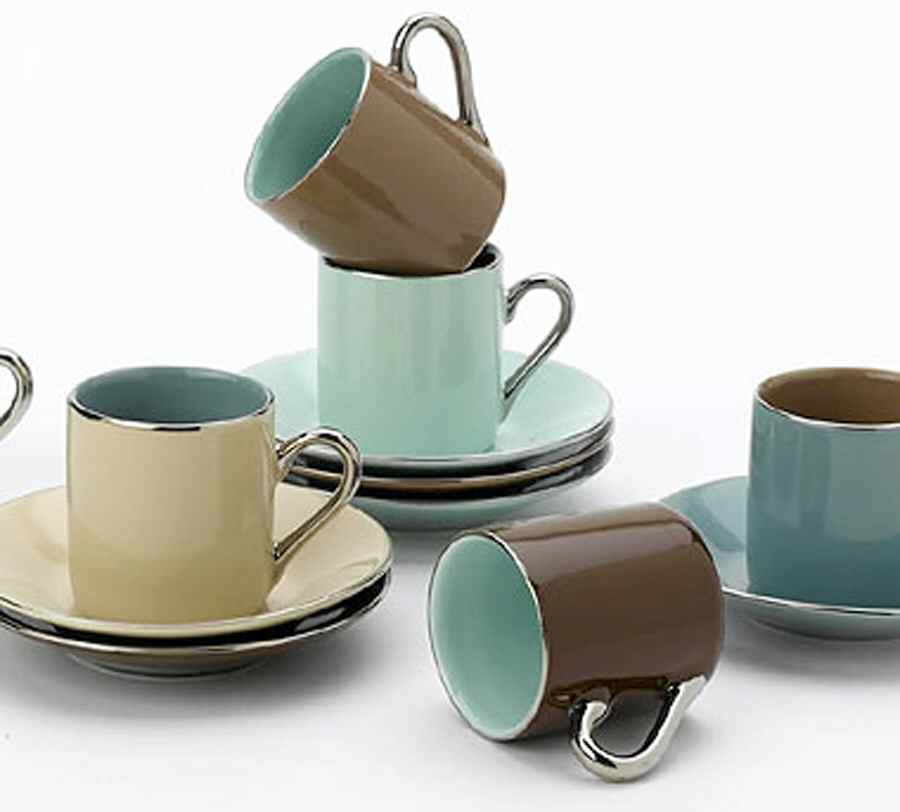 Birch Flat Cup & Saucer Set by Yedi Houseware-1