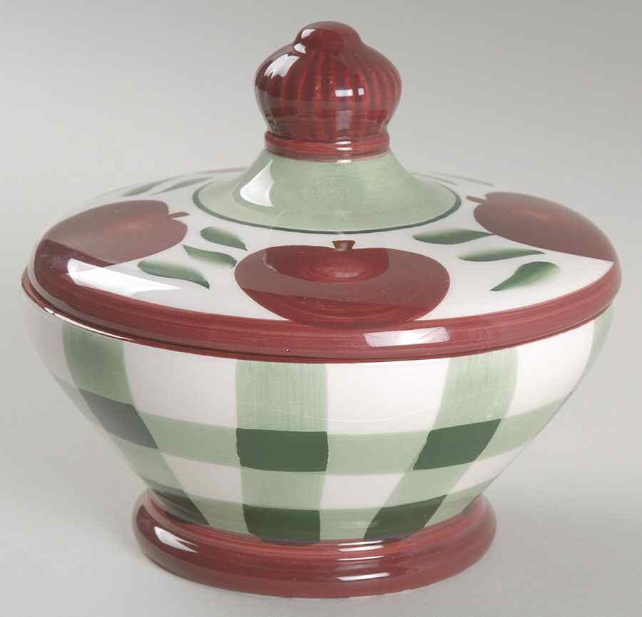 Candy Apple Sugar Bowl & Lid by Young's Inc.-1