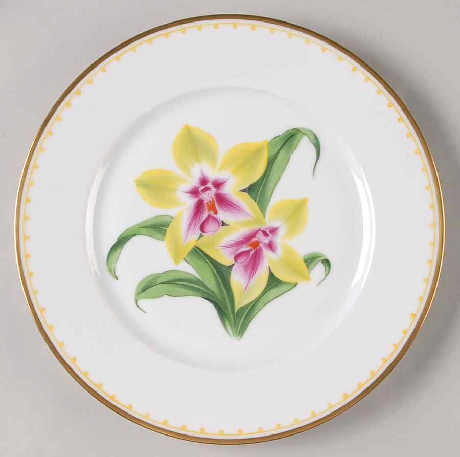 Orchid No. 8 Salad/Dessert Plate by William Yeoward-1