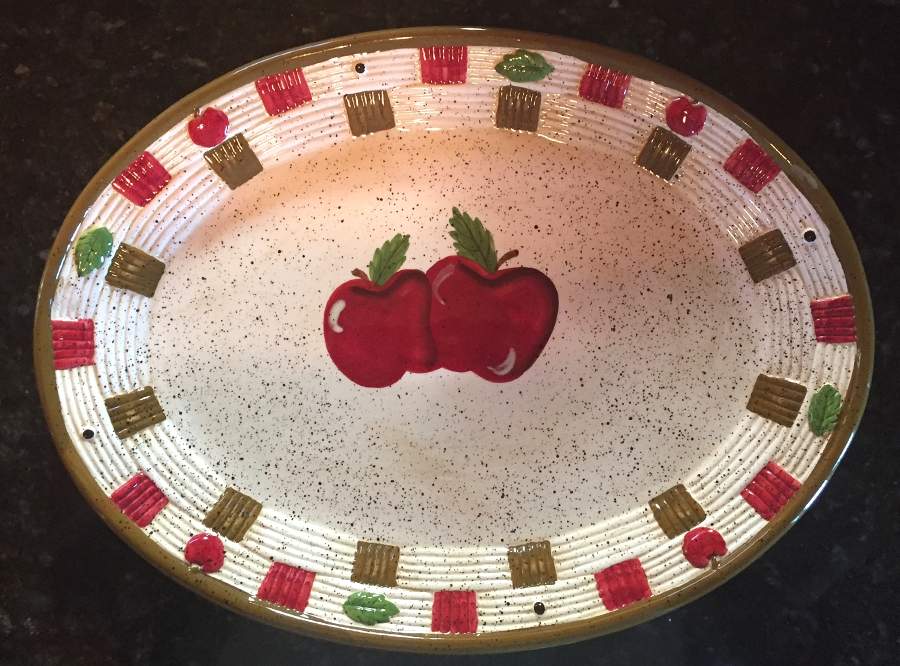 YOI12 14" Oval Serving Platter by Young's Inc.-1