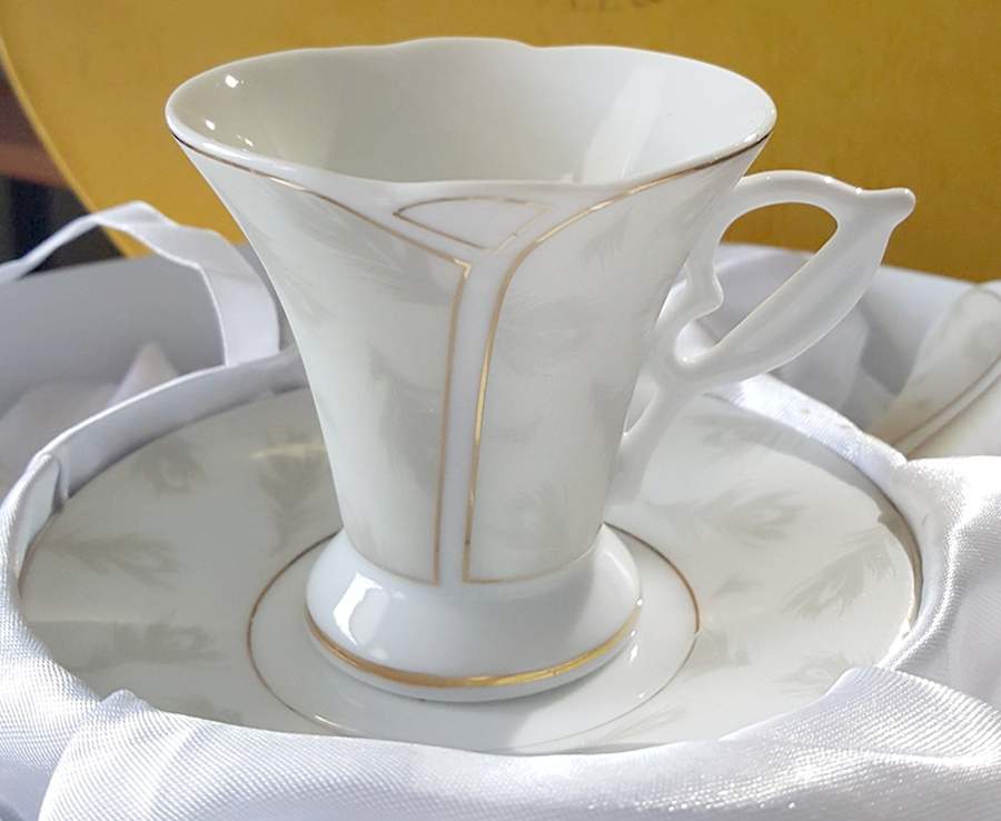 YEH1 Footed Cup & Saucer Set by Yedi Houseware-1