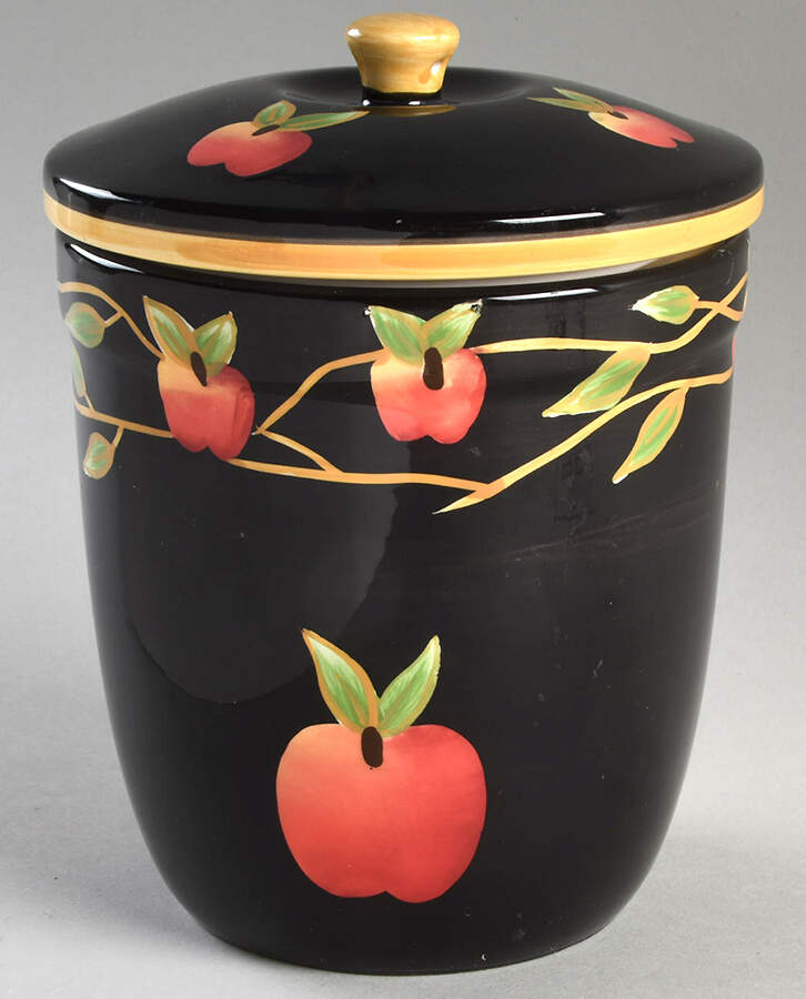 YOA1 Medium Canister & Lid by Youngs China-1
