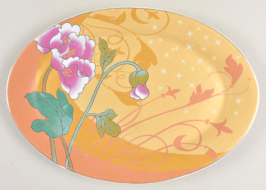 YAA14 14" Oval Serving Platter by Yamasen-1