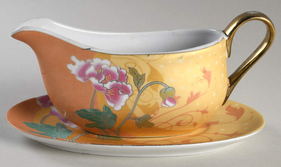 YAA14 Gravy Boat & Underplate by Yamasen-1