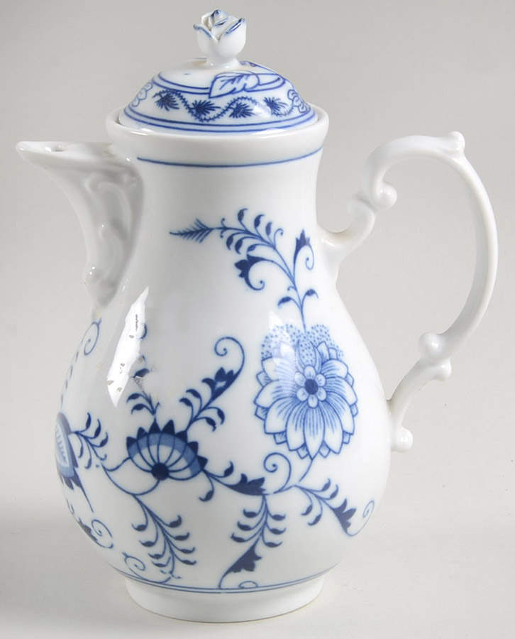 Blue Onion Mini Coffee Pot & Lid by Zwiebelmuster-1