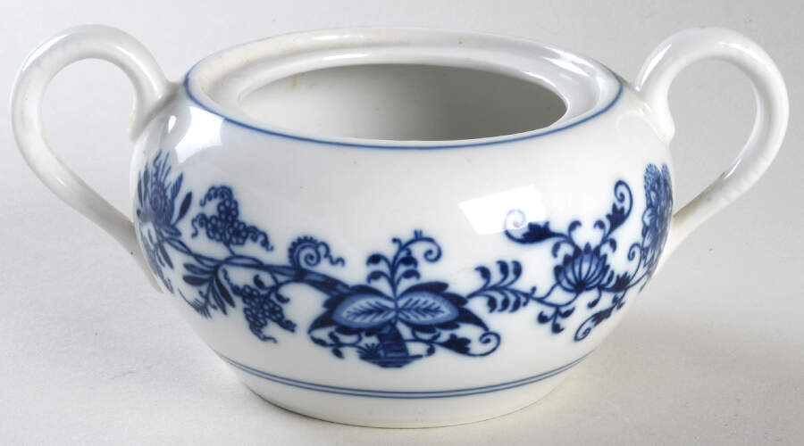 Blue Onion Sugar Bowl No Lid by Zwiebelmuster-1