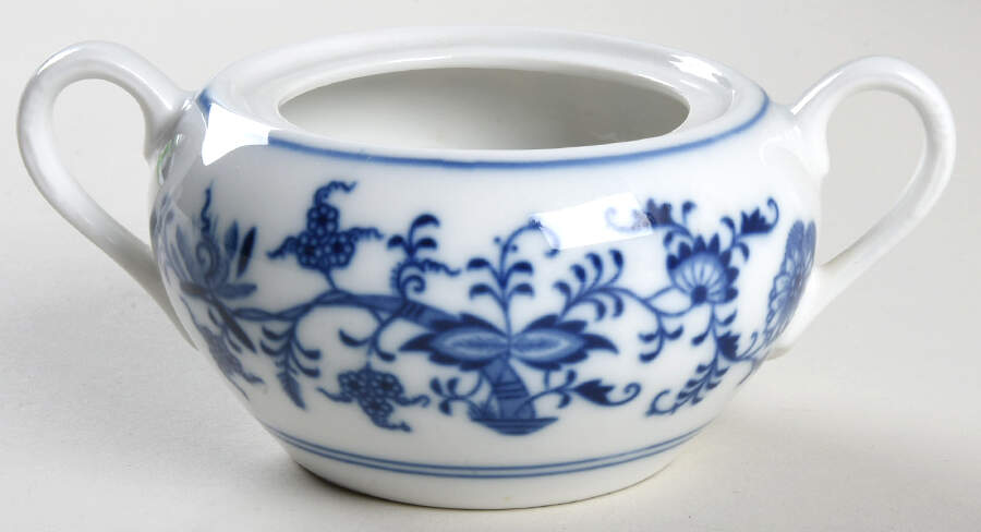 Blue Onion Sugar Bowl No Lid by Zwiebelmuster-1