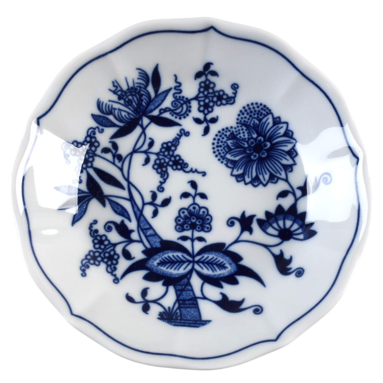 Blue Onion Saucer for Footed Cup by Zwiebelmuster-1