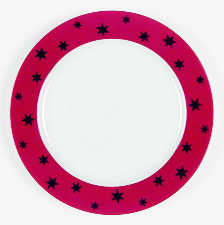 Christmas Star Red Service Plate (Charger) by Zrike-1