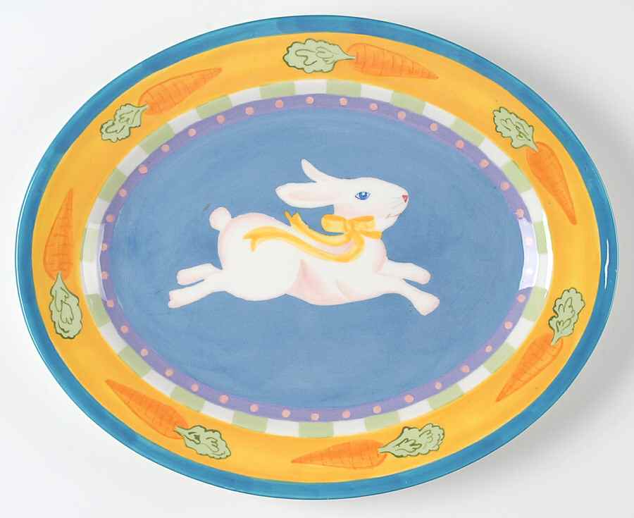 Cotton Tail 14" Oval Serving Platter by Zrike-1
