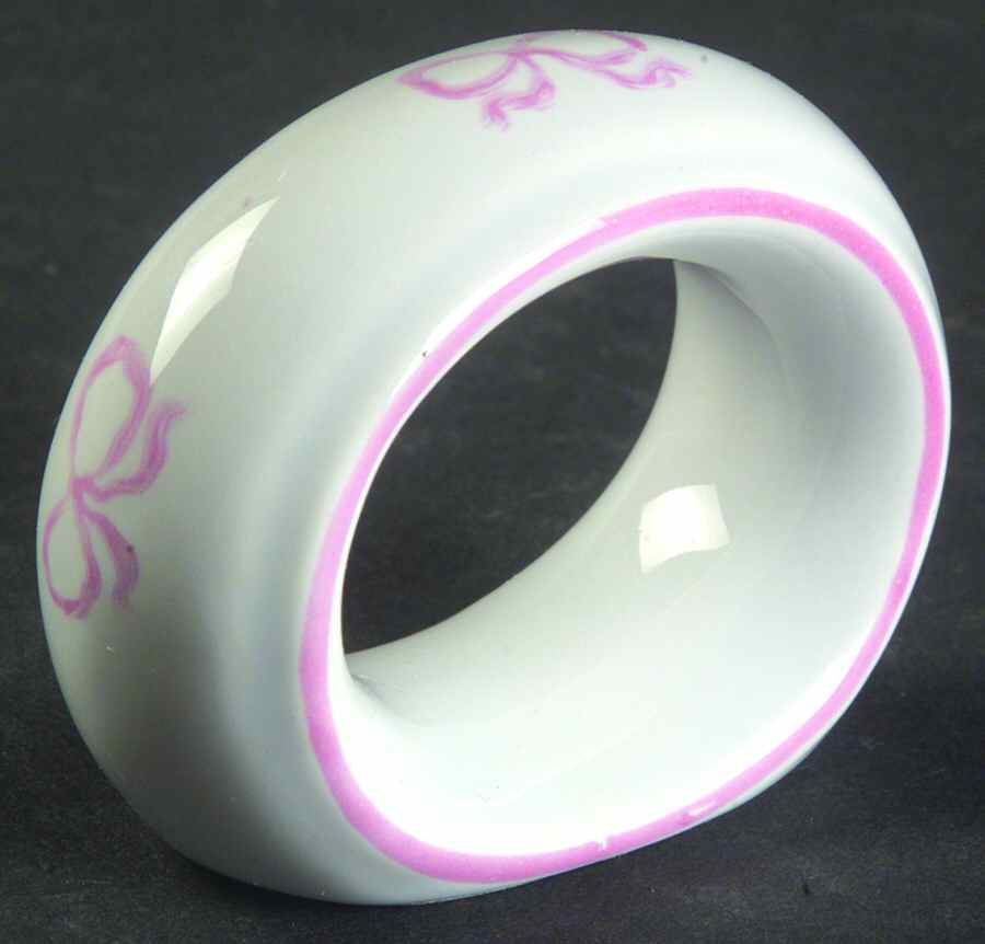 Ruban Pink Napkin Ring by Zrike-1