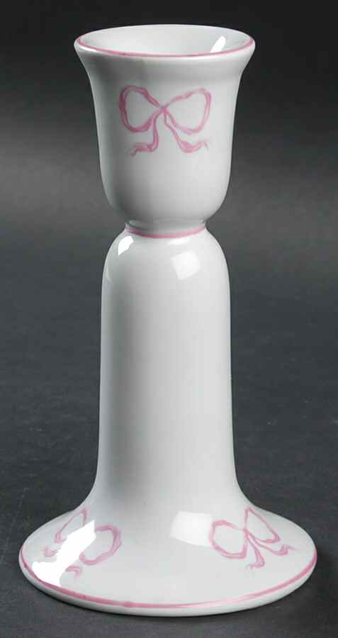 Ruban Pink 6" Candlestick by Zrike-1