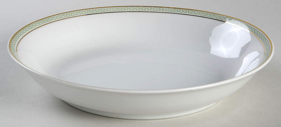 Athens (Green Key) Coupe Soup Bowl by Z S & Co (Scherzer)-1