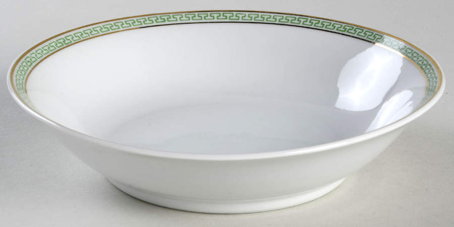 Athens (Green Key) Coupe Cereal Bowl by Z S & Co (Scherzer)-1