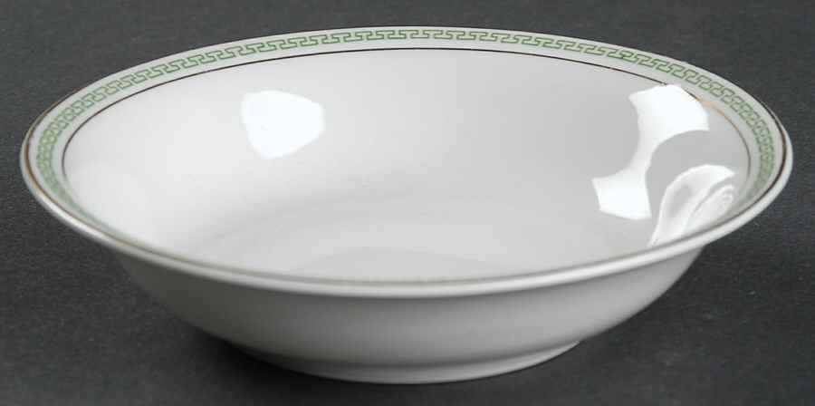 Athens (Green Key) Fruit/Dessert (Sauce) Bowl by Z S & Co (Scherzer)-1