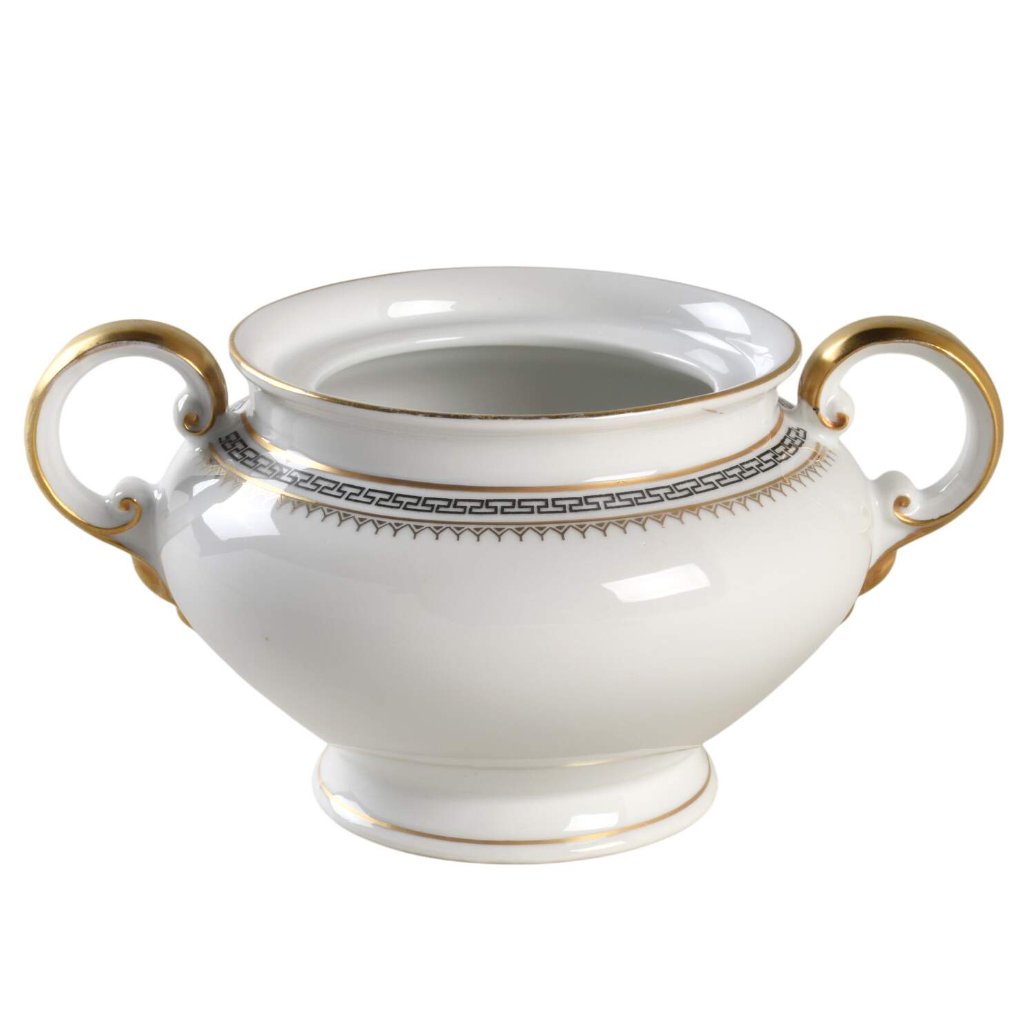 Athens (Black Key) Sugar Bowl No Lid by Z S & Co (Scherzer)-1