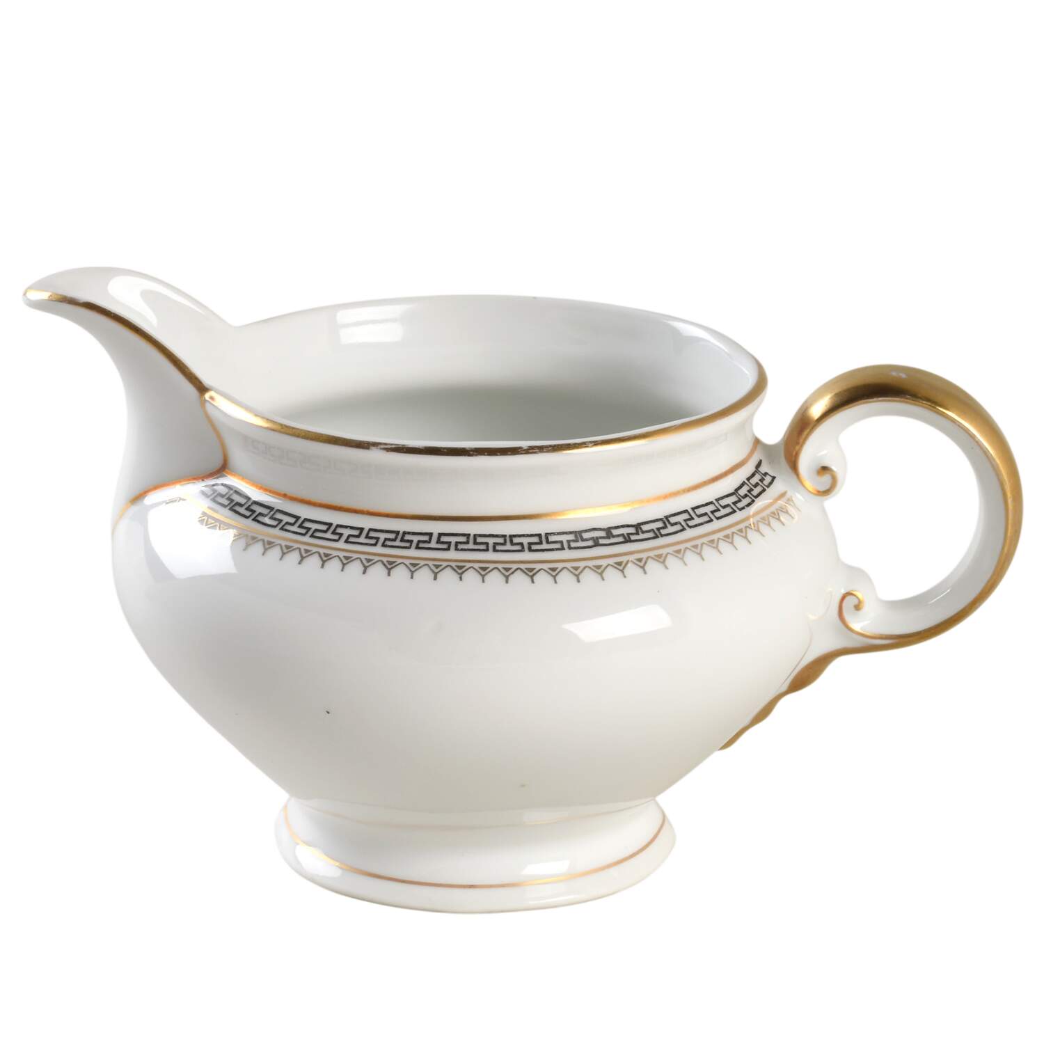 Athens (Black Key) Creamer by Z S & Co (Scherzer)-1