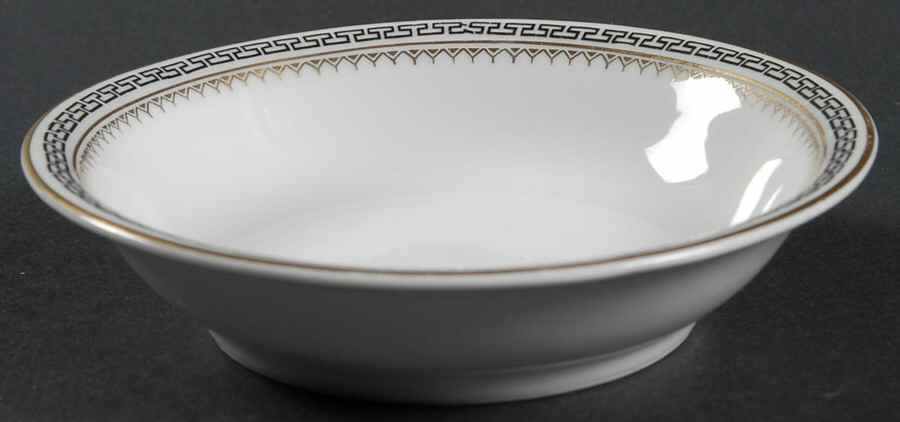 Athens (Black Key) Fruit/Dessert (Sauce) Bowl by Z S & Co (Scherzer)-1