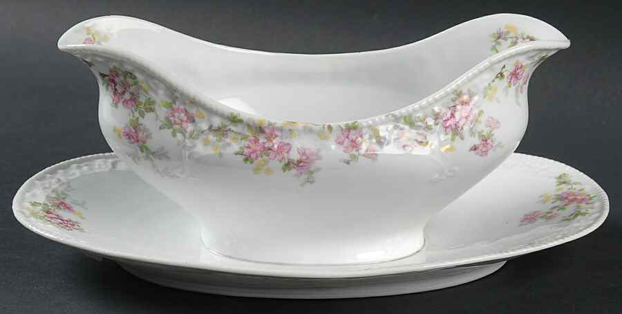 Richmond Gravy Boat with Attached Underplate by Z S & Co (Scherzer)-1