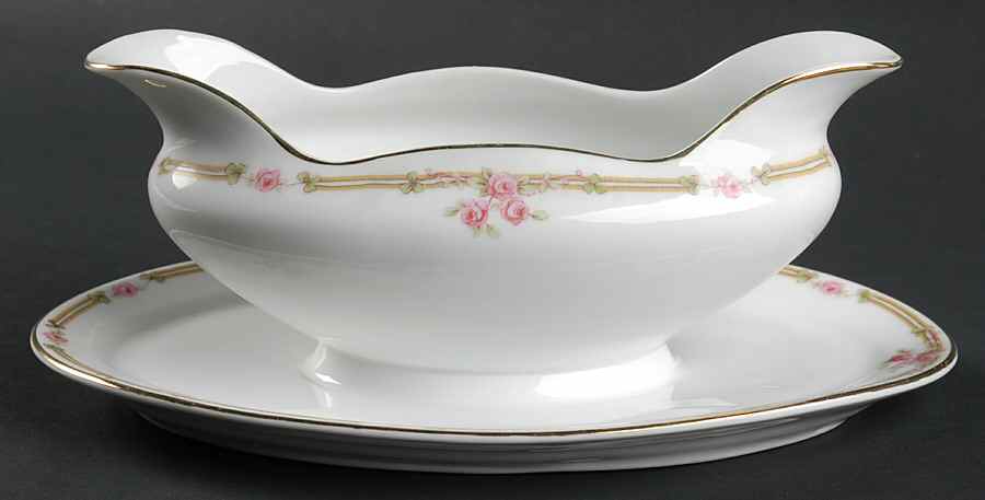 8778 Gravy Boat with Attached Underplate by Scherzer-1