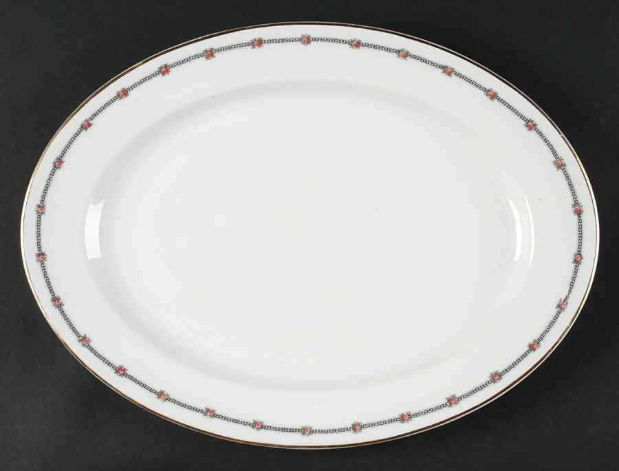 ZSC27 14" Oval Serving Platter by Z S & Co (Scherzer)-1