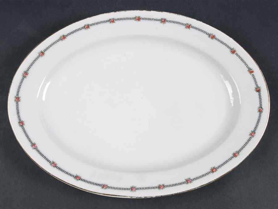 ZSC27 11" Oval Serving Platter by Z S & Co (Scherzer)-1