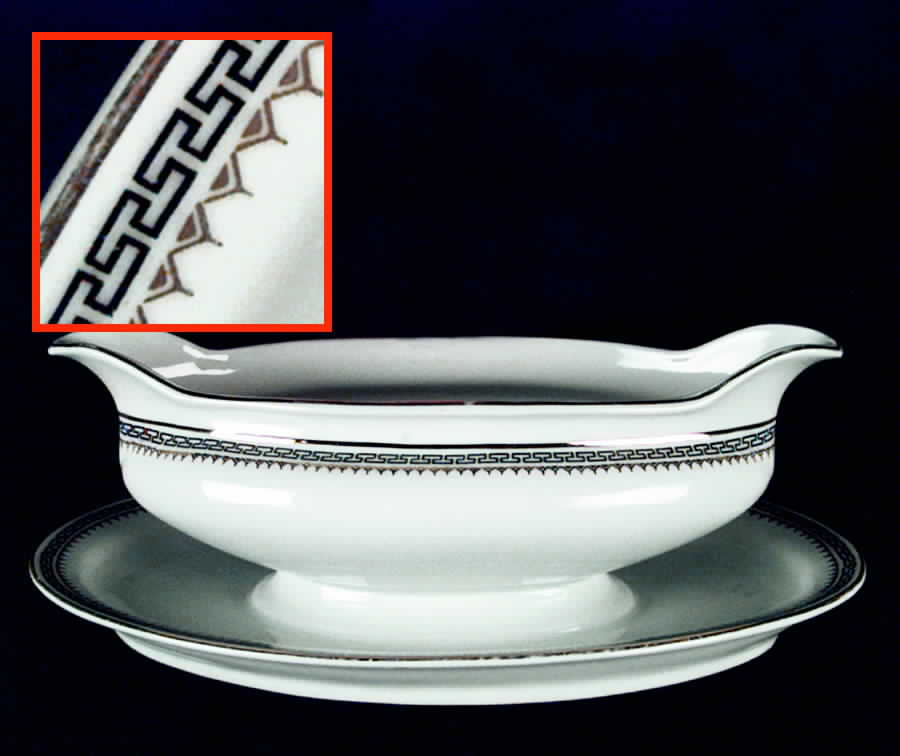 9453 Gravy Boat with Attached Underplate by Scherzer-1