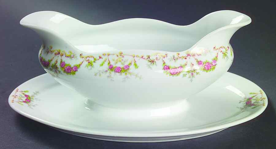 ZSC35 Gravy Boat with Attached Underplate by Z S & Co (Scherzer)-1