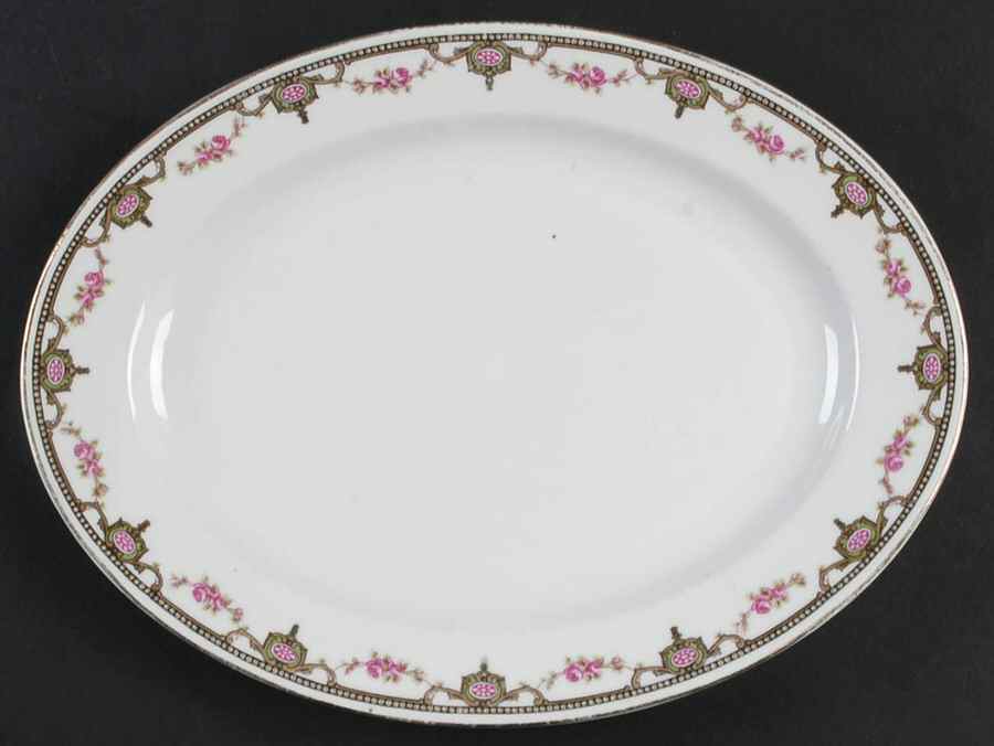 ZSC61 11" Oval Serving Platter by Z S & Co (Scherzer)-1