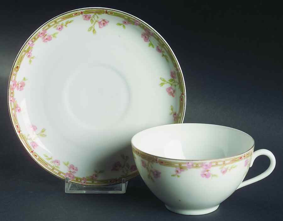 8709 Flat Cup & Saucer Set by Scherzer-1