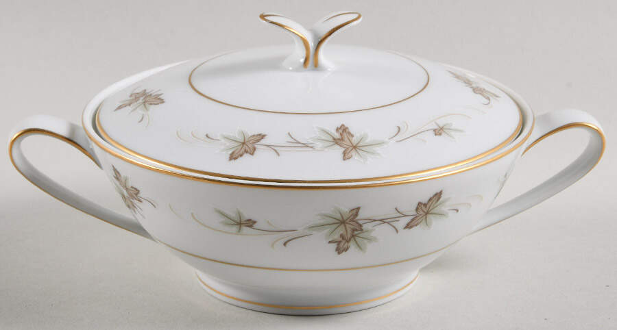 Autumn Gold Sugar Bowl & Lid by Zylstra-1