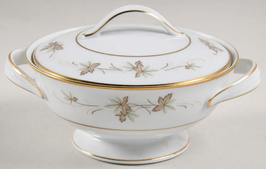 Autumn Gold Sugar Bowl & Lid by Zylstra-1