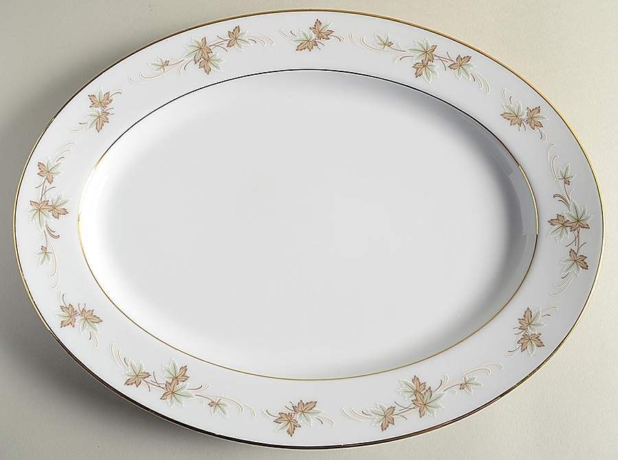 Autumn Gold 13" Oval Serving Platter by Zylstra-1