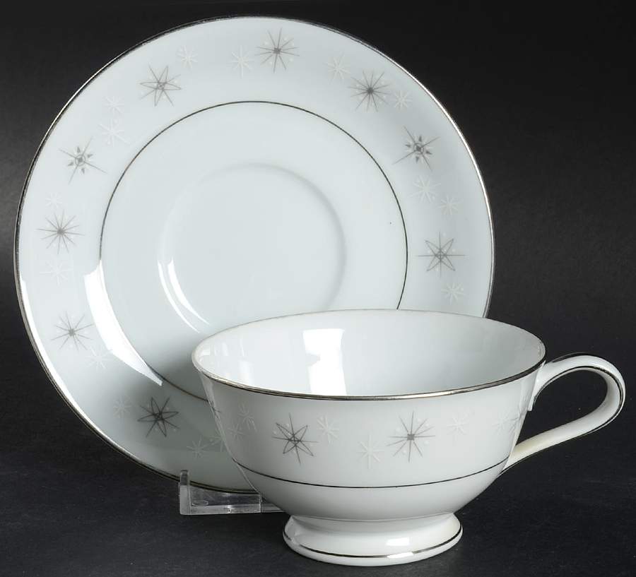 Celestial Footed Cup & Saucer Set by Zylstra-1