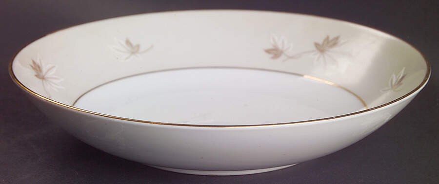 Frosted Leaves Coupe Soup Bowl by Zylstra-1