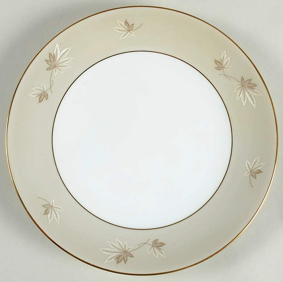 Frosted Leaves Salad Plate by Zylstra-1
