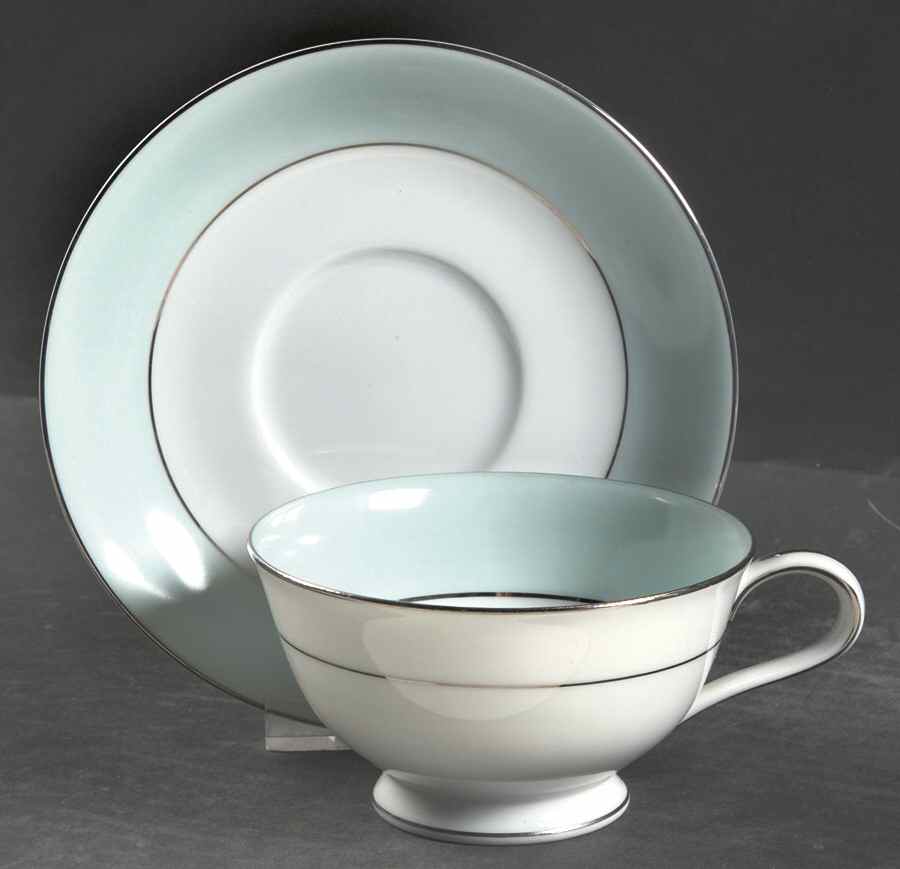 Serenity Footed Cup & Saucer Set by Zylstra-1